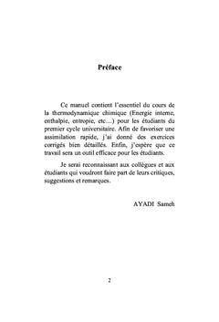 Thermodynamique chimique