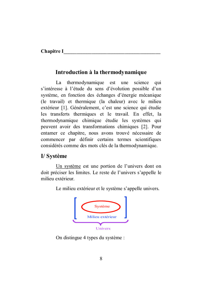 Thermodynamique chimique