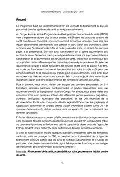 L'approche financement basé sur la performance (FBP)