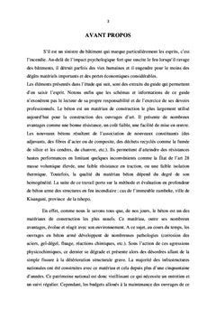 Méthode et évaluation de béton armé des structures en feu incendiaire