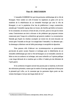 Méthode et évaluation de béton armé des structures en feu incendiaire
