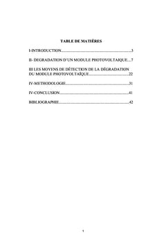 Dégradation des modules photovoltaïques en silicium cristallin