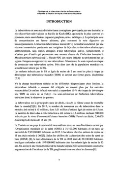 Dépistage de la tuberculose chez les enfants contacts: