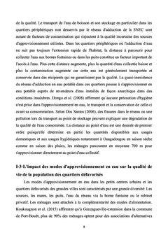 Approvisionnement en eau dans les quartiers précaires de Yopougon