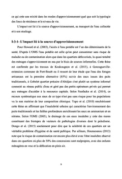 Approvisionnement en eau dans les quartiers précaires de Yopougon