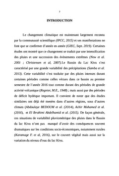 Analyse des variations pluviométriques régionales