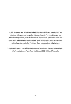 Le particularisme de la procédure pénale devant la Cour constitutionnelle congolaise