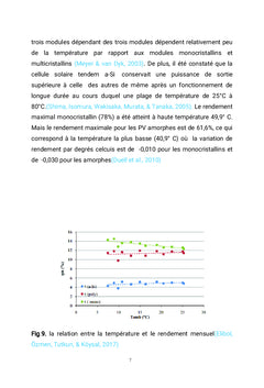 Étude de la dégradation des modules PV en silicium cristallin