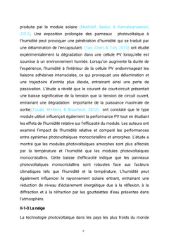 Étude de la dégradation des modules PV en silicium cristallin