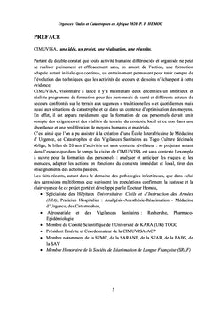 Urgences vitales et catastrophes en Afrique: