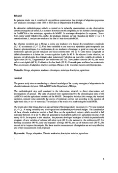 Changements climatiques