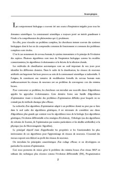 Reconnaissance des formes à base des modèles ultra-évolutionnaires