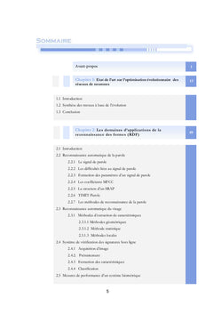 Reconnaissance des formes à base des modèles ultra-évolutionnaires