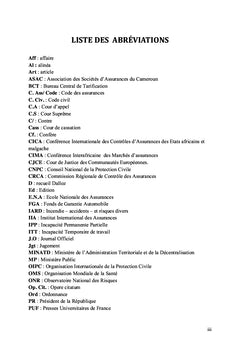 L'absence d'assurance