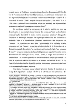 L'absence d'assurance