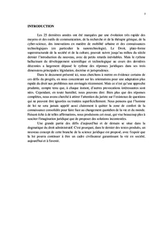 Droit : Quelques défis du aujourd'hui et du demain