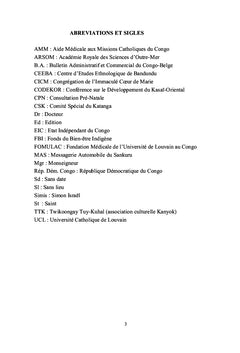 Regard sur les Kanyok