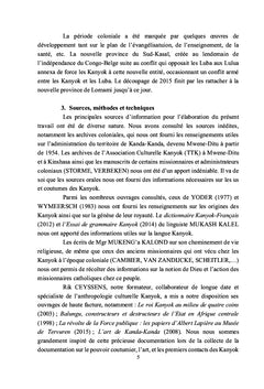 Regard sur les Kanyok