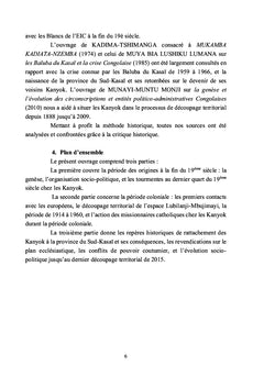 Regard sur les Kanyok