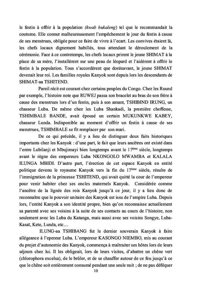 Regard sur les Kanyok