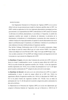 La convention internationale de protection des végétaux en Afrique Centrale