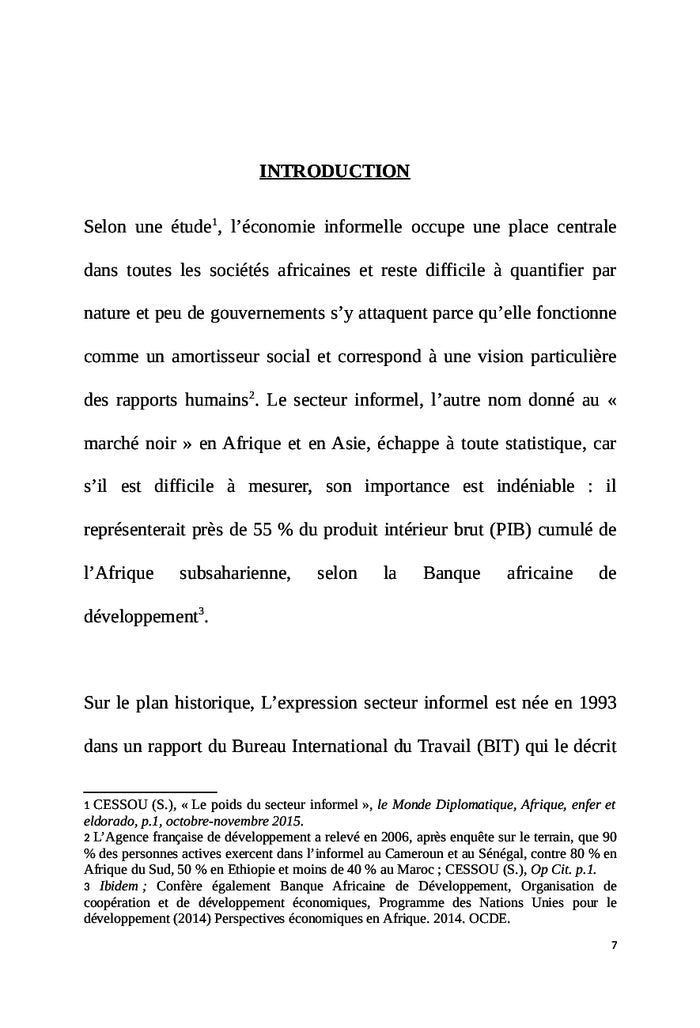 Le statut de l'entreprenant de l'OHADA