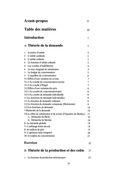 MicroéconomieTraitement Mathématique