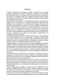 MicroéconomieTraitement Mathématique