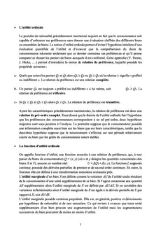 MicroéconomieTraitement Mathématique
