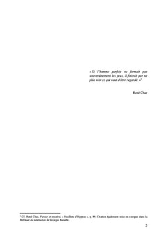 L'existence et le sacré