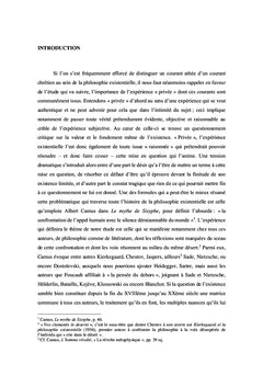L'existence et le sacré