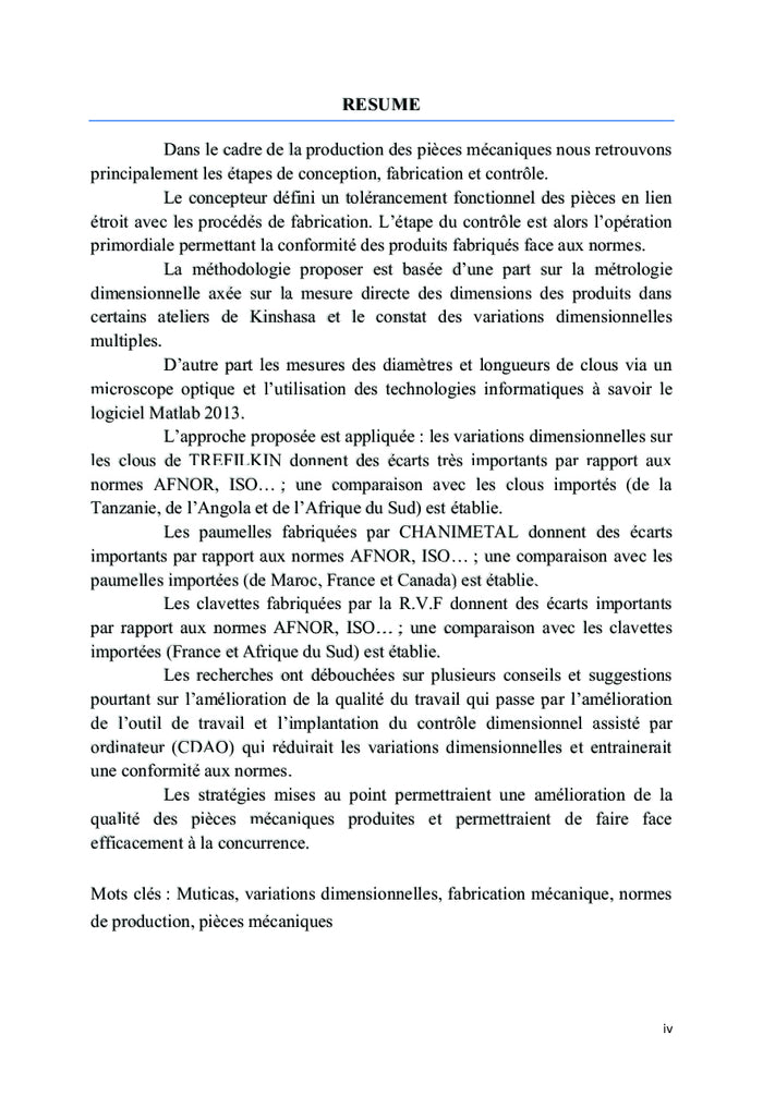 Contrôle dimensionnel des pièces mécaniques