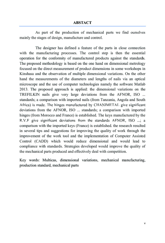 Contrôle dimensionnel des pièces mécaniques