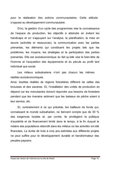 Impact de l'action de l'homme sur la ville de Kikwit et ses environs