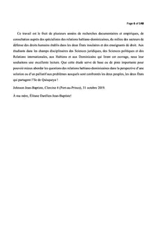 Haïti et la République dominicaine contre les droits des migrants haïtiens et de leurs descendants
