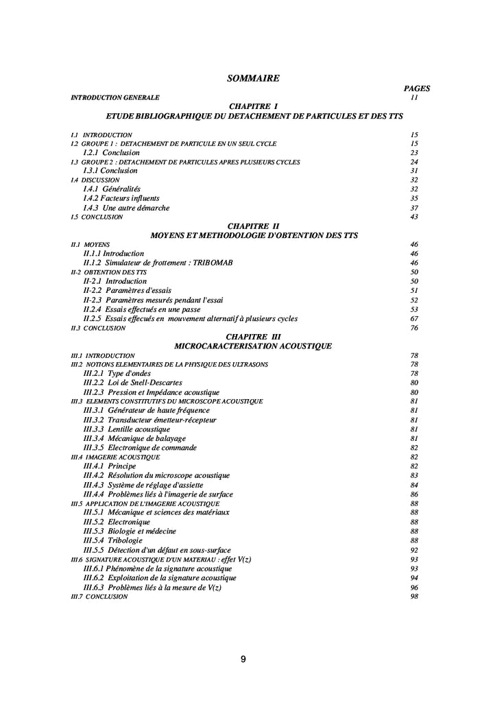 Apport de la microcaractérisation acoustique à la tribologie