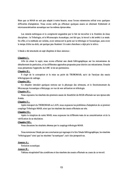 Apport de la microcaractérisation acoustique à la tribologie