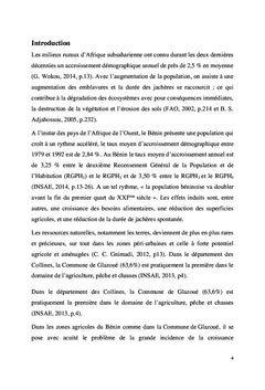 Croissance demographique et evolution de l'agriculture