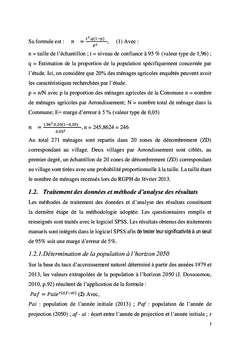 Croissance demographique et evolution de l'agriculture