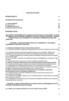 Esquisse de modélisation des instruments internationaux du commerce et leur mise en oeuvre