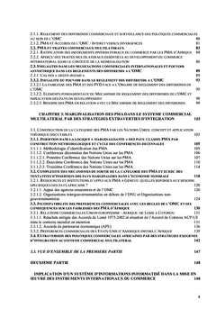 Esquisse de modélisation des instruments internationaux du commerce et leur mise en oeuvre