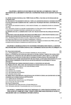 Esquisse de modélisation des instruments internationaux du commerce et leur mise en oeuvre