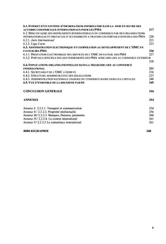 Esquisse de modélisation des instruments internationaux du commerce et leur mise en oeuvre