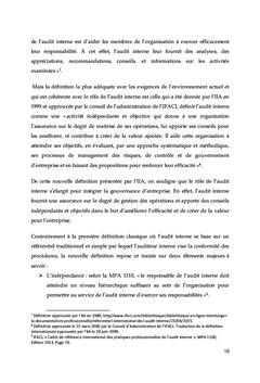 Audit interne: un dispositif au service de gouvernance d'entreprise