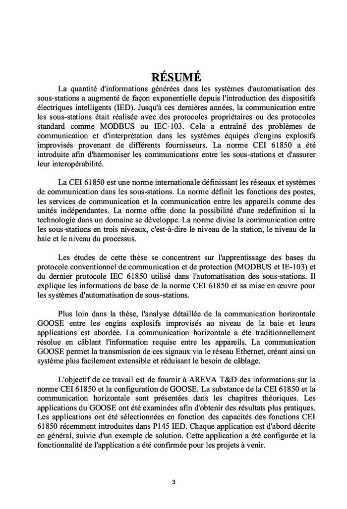 IEC 61850 Communication horizontale Goose et vue d'ensemble
