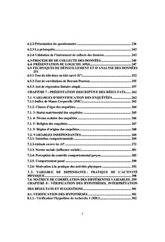 Facteurs Psychosociaux et Pratique du Sport des Femmes Obèses