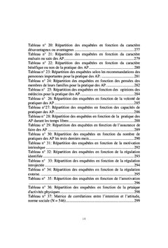 Facteurs Psychosociaux et Pratique du Sport des Femmes Obèses