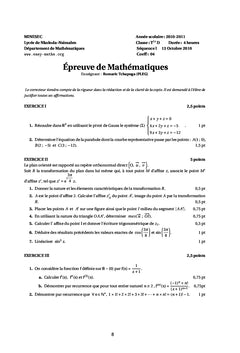 Recueil d'exercices de mathématiques en terminale scientifique