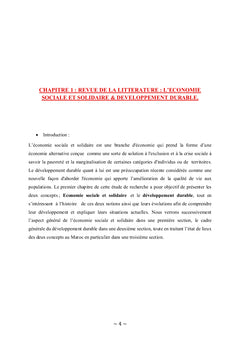 L'Economie Sociale et Solidaire au Maroc
