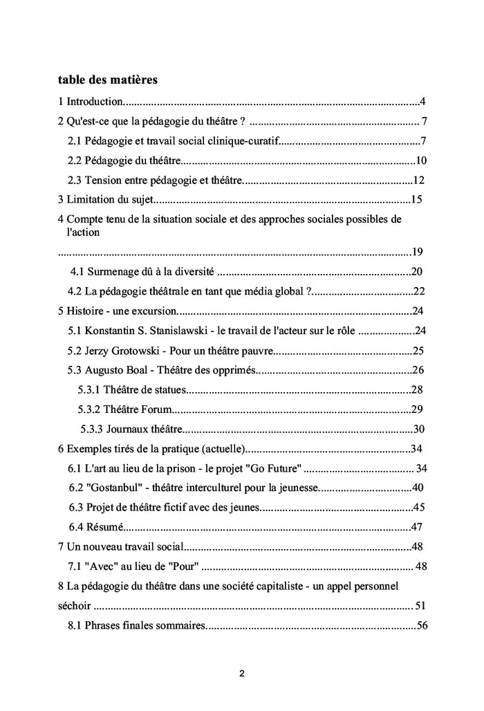 Pédagogie théâtrale et travail social